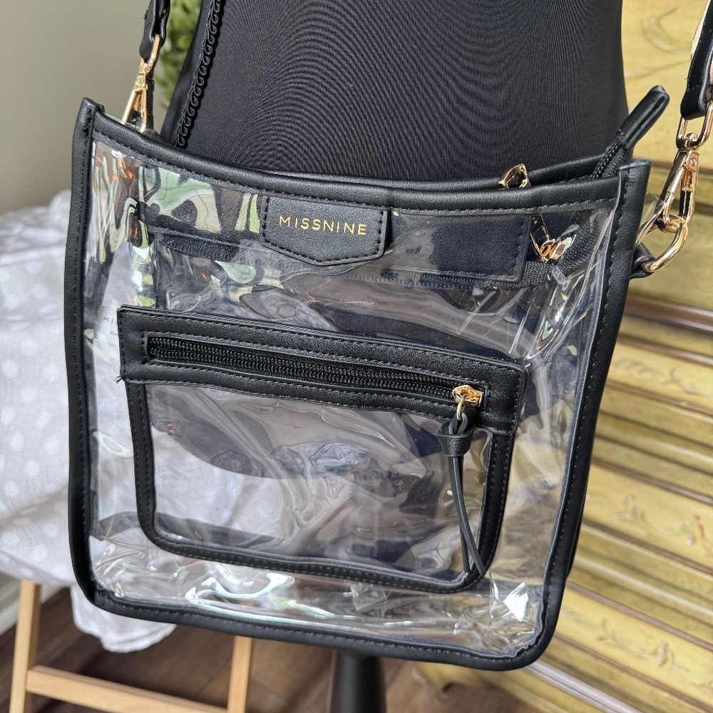 MISSNINE Clear Stadium Concert Cross Body Bag
